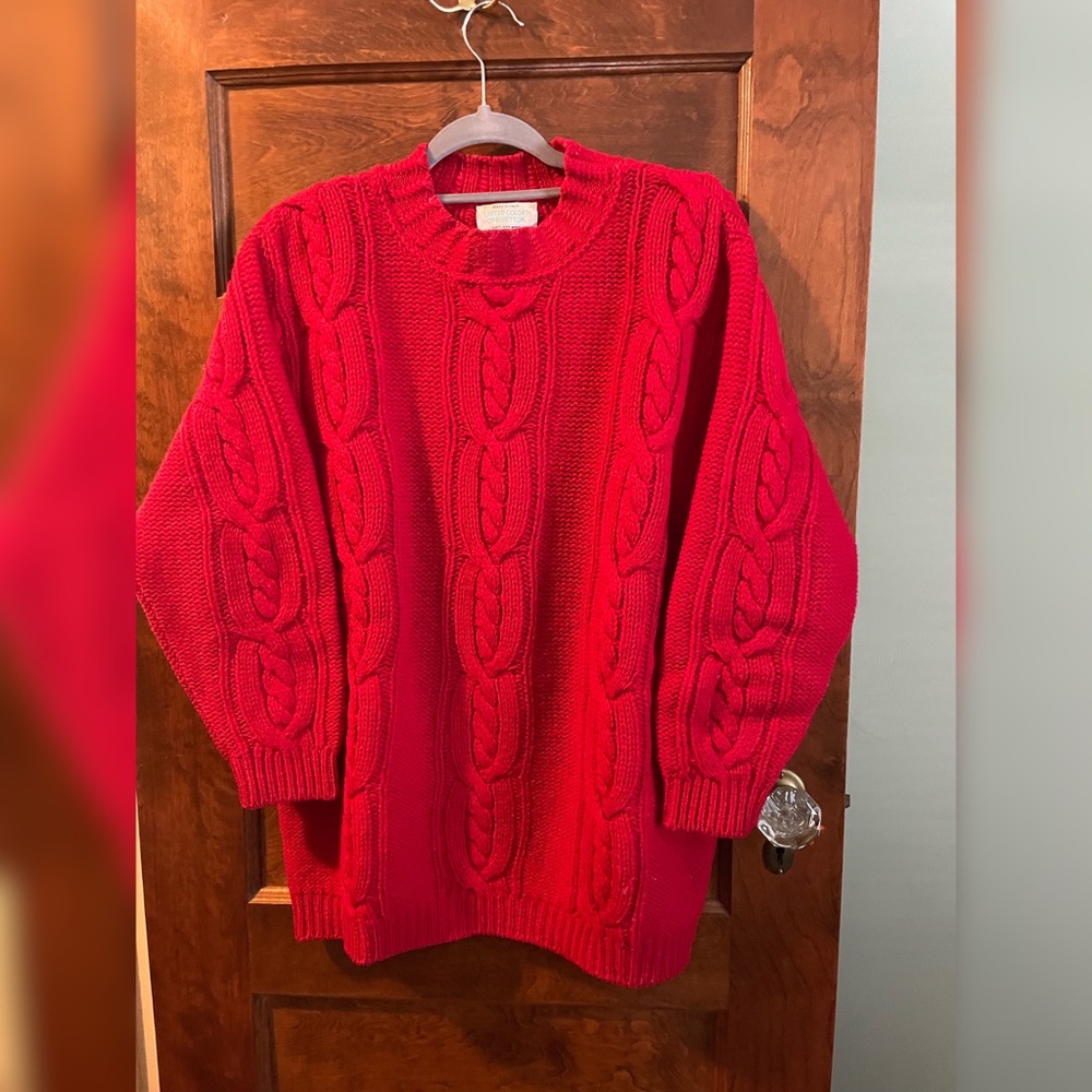 Vintage United Colors of Benetton Cable Knit Sweater L